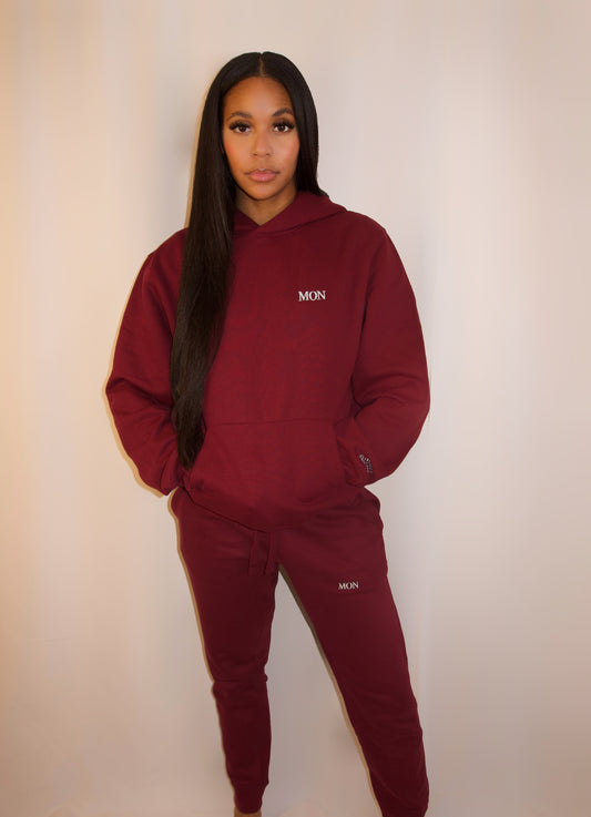 MON Maroon Sweatpants – MON-mas Edition